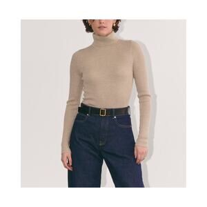 Everlane The Turtleneck Gold Merino Wool Sweater Size XS